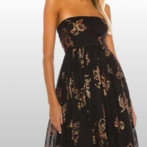 Free People Baja Babe Strapless Mini Dress Size S